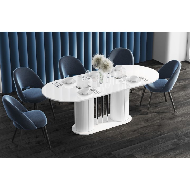 Stół Rozkładany Cesaro Dąb Słoneczny / Biały Super Decor
